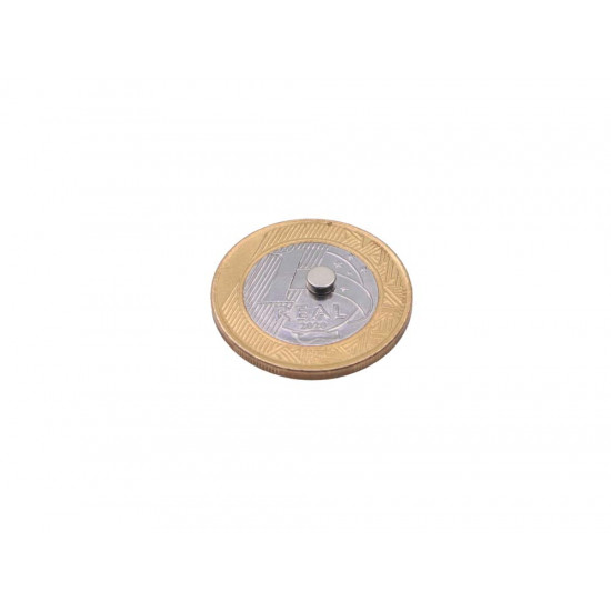 Ímã de neodímio 4x1,5 mm - N42